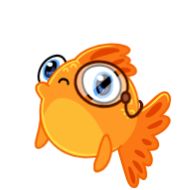 Sticker Золотая рыбка @FOXDIZIGNERLIFE @dmitrieva_motion - 5