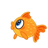 Sticker Золотая рыбка @FOXDIZIGNERLIFE @dmitrieva_motion - 2