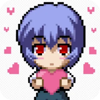 Стикер АЯНАМИ РЕЙ ТАРТАТАТАТ - 6