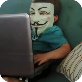 Sticker Анонимусы снюс ээээ - 5