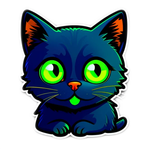 Sticker BlackCat2109_by_kandinsky21_bot - 1
