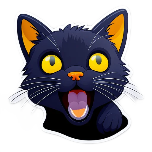 Sticker BlackCat2109_by_kandinsky21_bot - 1