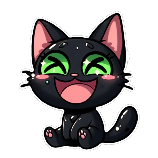 Sticker BlackCat2109_by_kandinsky21_bot - 1