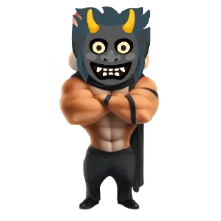 Sticker Хомяк - Чёрный бес @BOMJPLACEGEN - 6