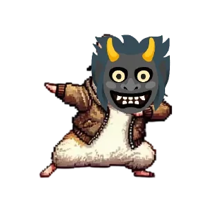 Sticker Хомяк - Чёрный бес @BOMJPLACEGEN - 7