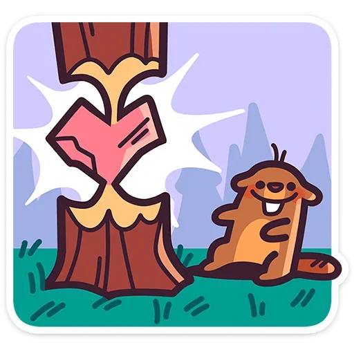 Sticker BorisBeaverVK - 1