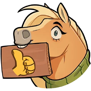 Sticker chpic.su • @Premium_EmojiTG | Лошадка Карамелька Без Текста - 2