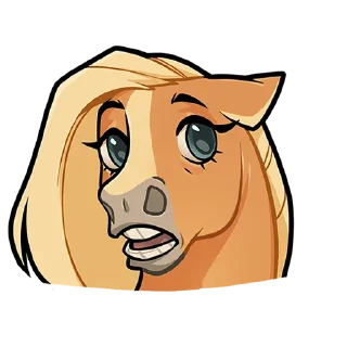Sticker chpic.su • @Premium_EmojiTG | Лошадка Карамелька Без Текста - 8