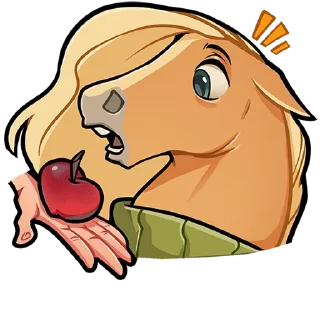 Sticker chpic.su • @Premium_EmojiTG | Лошадка Карамелька Без Текста - 6