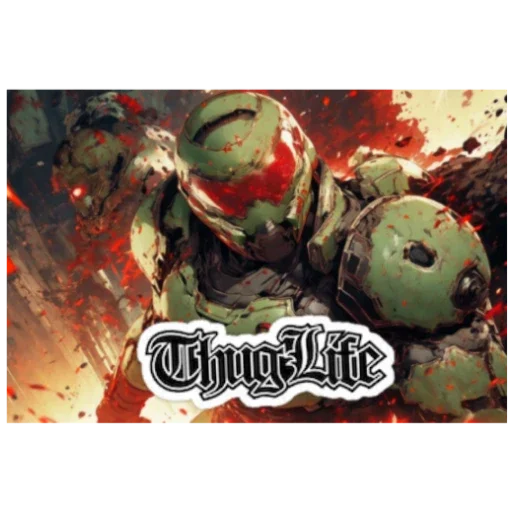 Sticker DOOM_SLAYER_sticker_pack - 1