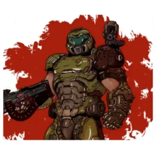 Стикер DOOM SLAYER sticker pack - 5
