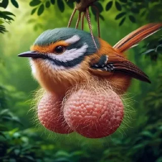 Sticker Мадагаскарский яйценосный дрозд - 8