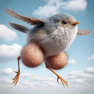 Sticker Мадагаскарский яйценосный дрозд - 1