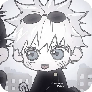 Стикер Годжик и гетка😘🥰😘🥰😍😍 - 3