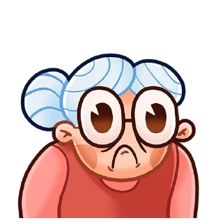 Sticker chpic.su • @Premium_EmojiTG | Бабуля без текста - 1