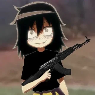 Sticker I hate you by X - 5