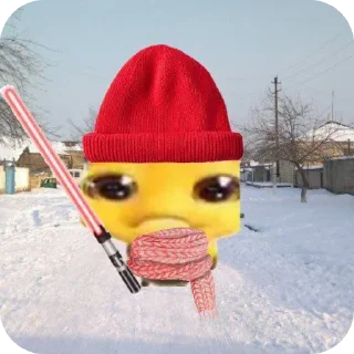 Sticker Шмель емобойчик - 4