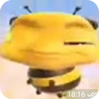 Sticker Шмель емобойчик - 9