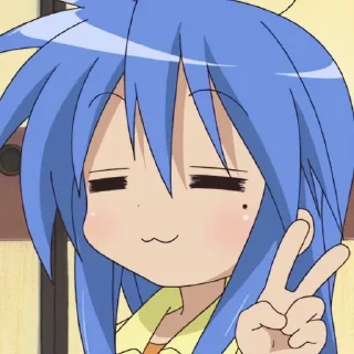 Sticker 彡Konata Izumi★Lucky star☆ @TgEmodziBot - 8