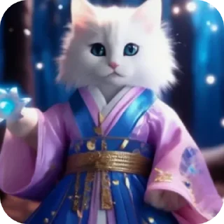 Стикер Котик волшебник @jsgyoe - 10