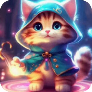 Стикер Котик волшебник @jsgyoe - 4