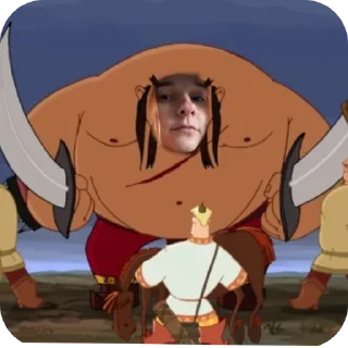 Sticker Лицо мадамы - 1