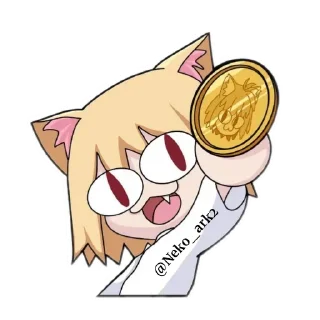 Стикер Neko Ark by @Neko_ark2 - 11