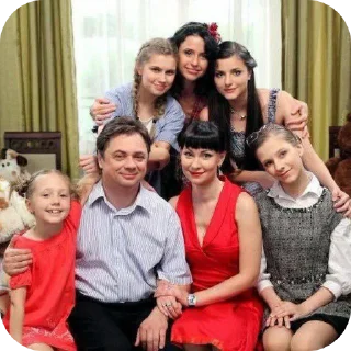 Sticker Папины дочки. - 2