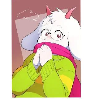 Стикер Ralsei by @ItzPolter - 5