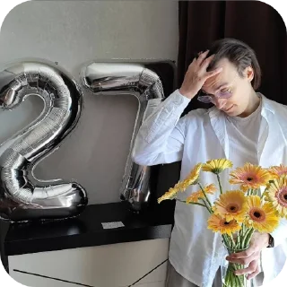 Sticker Саня Архимаг наш бог и спаситель - 6