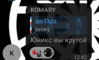 Стикер ZaСтреLiТЕ МENЯ UN1XOVVV - 5