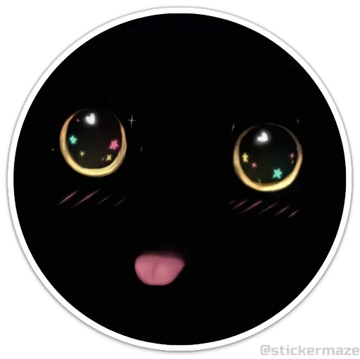 Sticker coloredkittensincircle_by_e4zybot - 1