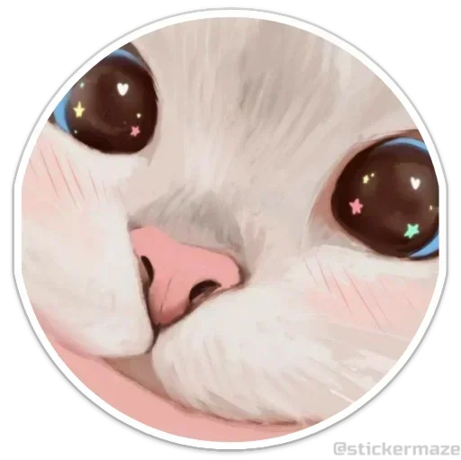 Sticker coloredkittensincircle_by_e4zybot - 1