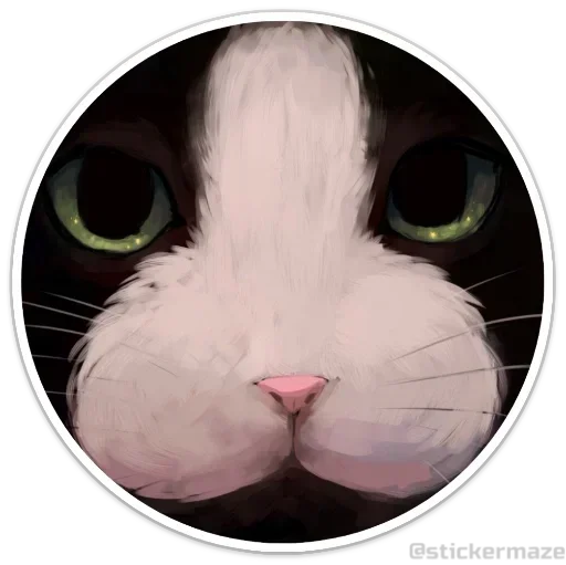 Sticker coloredkittensincircle_by_e4zybot - 1