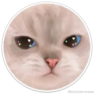 Sticker Котокружочки @colored_emotions - 5