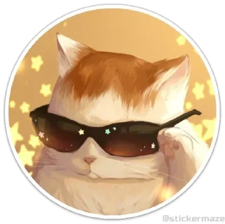 Sticker Котокружочки @colored_emotions - 8