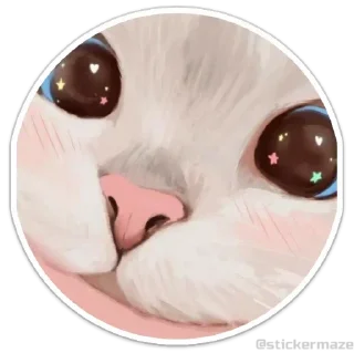 Sticker Котокружочки @colored_emotions - 4