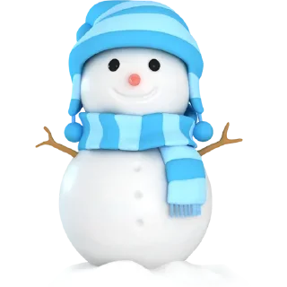 Стикер ❄ Cute‌⛄Snowman ❄ - 0