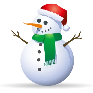 Стикер ❄ Cute‌⛄Snowman ❄ - 10