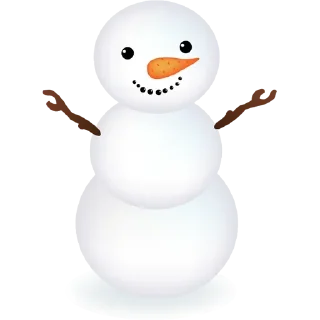 Стикер ❄ Cute‌⛄Snowman ❄ - 8