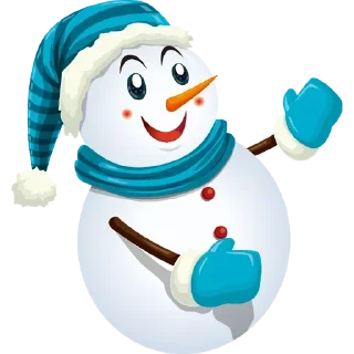 Стикер ❄ Cute‌⛄Snowman ❄ - 6