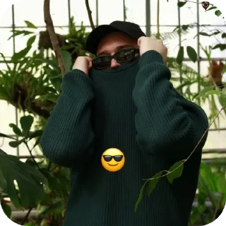 Sticker чел в очках @MoiStikiBot - 6