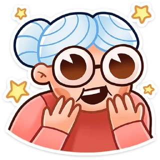 Стикер Бабуля • @TgSticker - 5