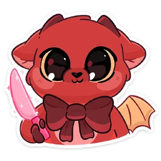 Стикер Адский Козлёныш @TgSticker - 8