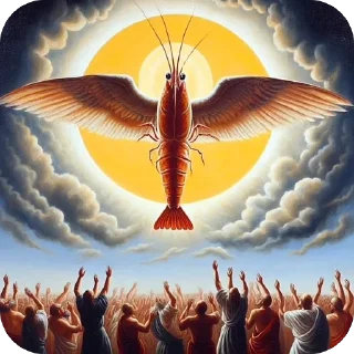 Sticker Божественная креветка, нога благости и другие - 4