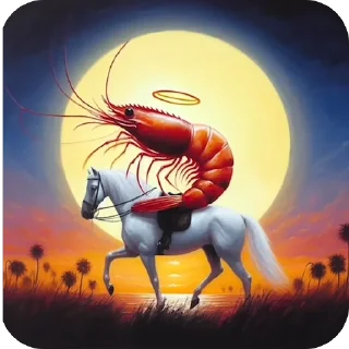 Sticker Божественная креветка, нога благости и другие - 9