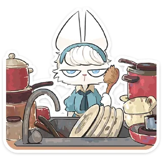 Sticker Кошечка Мия • @TgSticker - 11