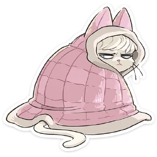 Sticker Кошечка Мия • @TgSticker - 10