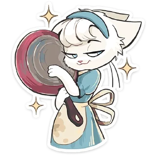 Sticker Кошечка Мия • @TgSticker - 2