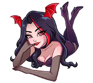 Стикер Лилит 2 без текста @stickers_vk - 8